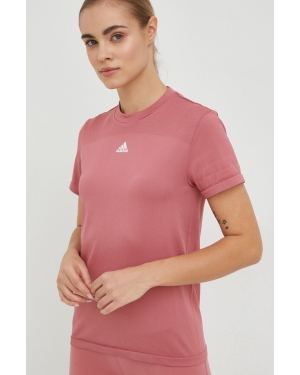 adidas Performance t-shirt treningowy kolor różowy