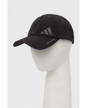 adidas Performance czapka z daszkiem kolor czarny gładka