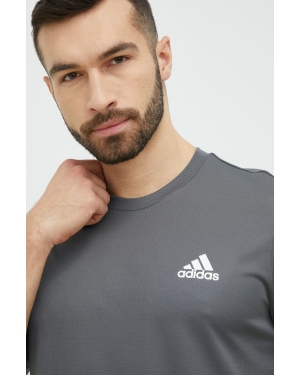 adidas Performance t-shirt treningowy Designed for Move kolor szary gładki