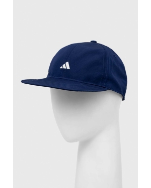 adidas Performance czapka z daszkiem Essential kolor niebieski z nadrukiem