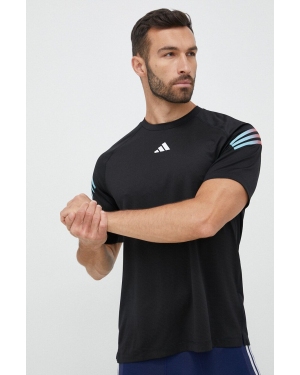 adidas Performance t-shirt treningowy Train Icons kolor czarny z nadrukiem