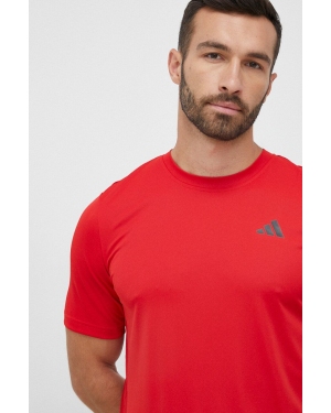 adidas Performance t-shirt treningowy Club kolor czerwony gładki