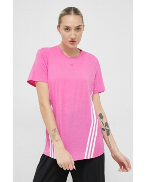 adidas Performance t-shirt treningowy Train Icons kolor różowy