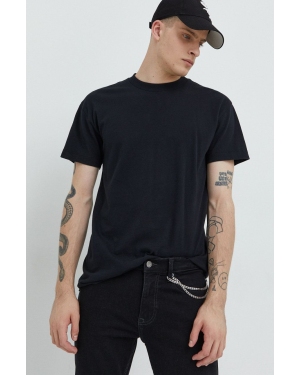 Abercrombie & Fitch t-shirt bawełniany kolor czarny gładki