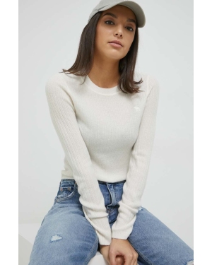 Abercrombie & Fitch sweter kaszmirowy damski kolor beżowy lekki