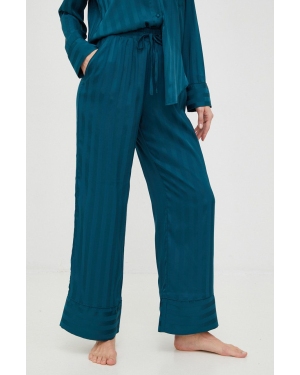 Abercrombie & Fitch spodnie piżamowe damskie kolor zielony