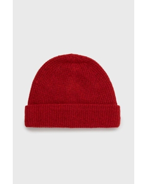 Abercrombie & Fitch czapka kolor czerwony