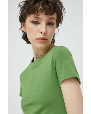 Abercrombie & Fitch t-shirt damski kolor zielony