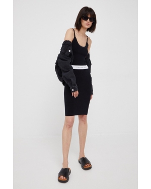 Calvin Klein Jeans sukienka J20J218856.PPYY kolor czarny mini dopasowana