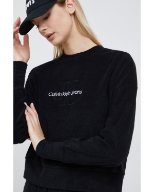 Calvin Klein Jeans bluza J20J218991.9BYY damska kolor czarny z aplikacją