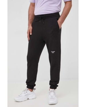 Calvin Klein Jeans spodnie bawełniane J30J320590.PPYY męskie kolor czarny gładkie