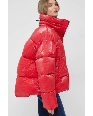 Calvin Klein Jeans kurtka damska kolor czerwony zimowa oversize
