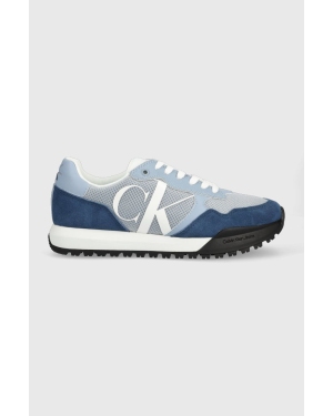 Calvin Klein Jeans sneakersy YM0YM00583 TOOTHY RUNNER BOLD MONO kolor niebieski