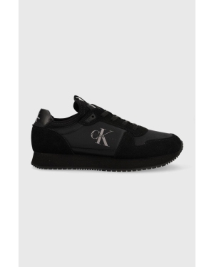 Calvin Klein Jeans sneakersy Runner Sock Laceup YM0YM00553.0GL kolor czarny