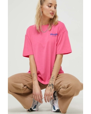 Sixth June t-shirt damski kolor różowy
