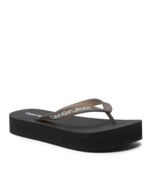 Calvin Klein Jeans Japonki Beach Sandal Flatform YW0YW00716 Czarny
