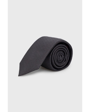 HUGO krawat jedwabny 50468948 kolor czarny