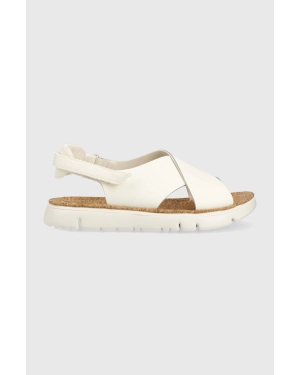 Camper sandały skórzane Oruga Sandal damskie kolor biały K200157.046
