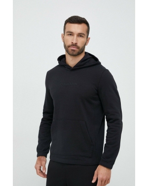 Calvin Klein Performance bluza dresowa Essentials kolor czarny z kapturem gładka