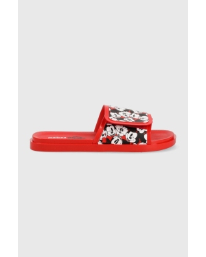 Melissa klapki Brave + Mickey Mouse Ad damskie kolor czerwony