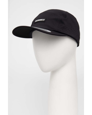 DC czapka z daszkiem kolor czarny z aplikacją