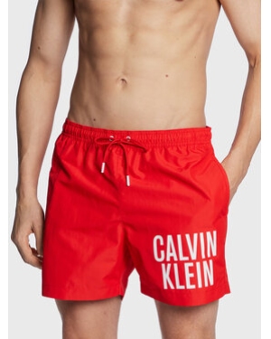 Calvin Klein Swimwear Szorty kąpielowe KM0KM00794 Czerwony Regular Fit